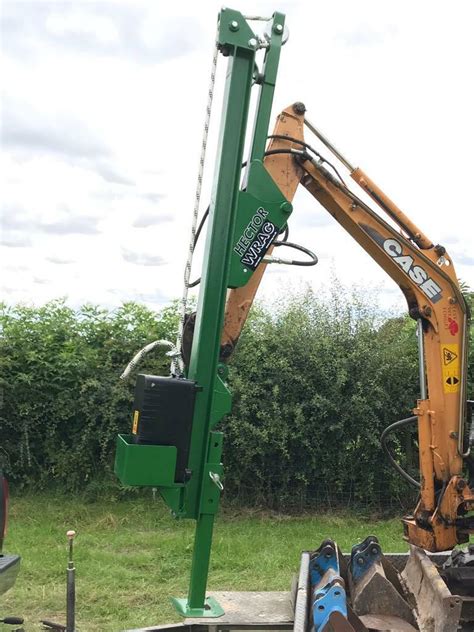 post knocker for mini digger for sale|tractor mounted post knocker.